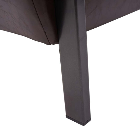 Cosmo Casa - Fauteuil - Gestoffeerd - Metaal - Vintage bruin