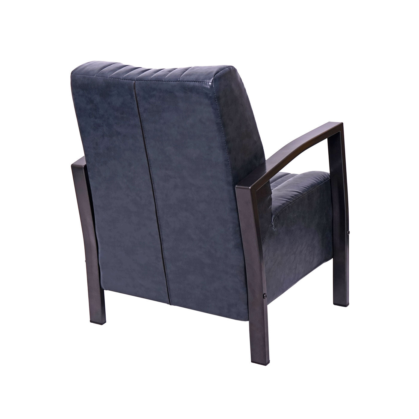 Cosmo Casa - Fauteuil - Gestoffeerd - Metaal - Vintage grijs