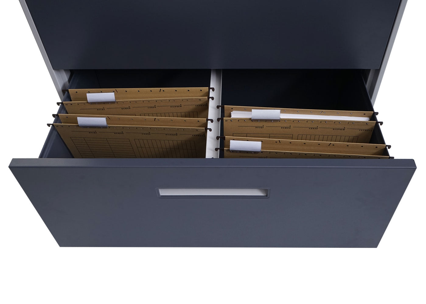 Cosmo Casa - Hangmapkast - Afsluitbaar - Staal - Grijs-donkergrijs - 103×76×46 cm