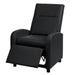 Cosmo Casa - TV-fauteuil - Opvouwbaar - Kunstleer - Zwart - 99×70×75 cm