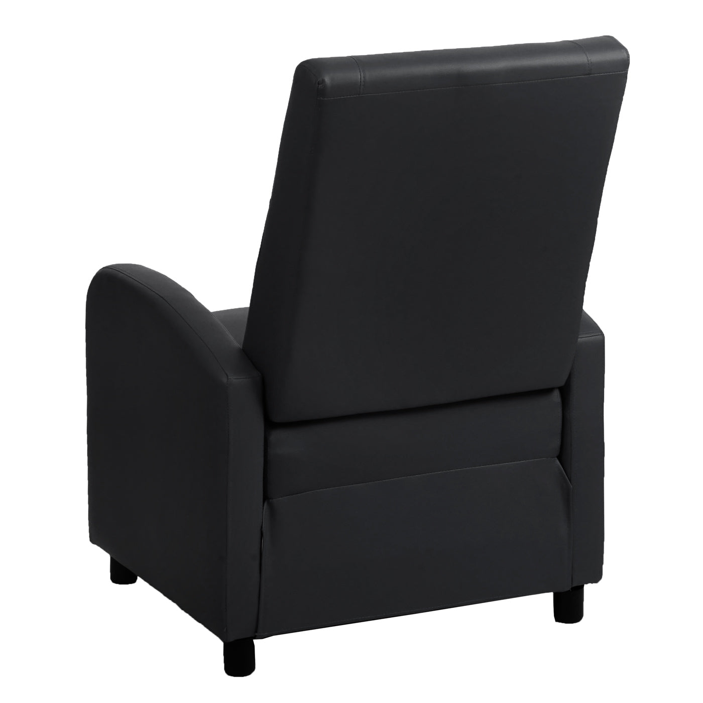 Cosmo Casa - TV-fauteuil - Opvouwbaar - Kunstleer - Zwart - 99×70×75 cm