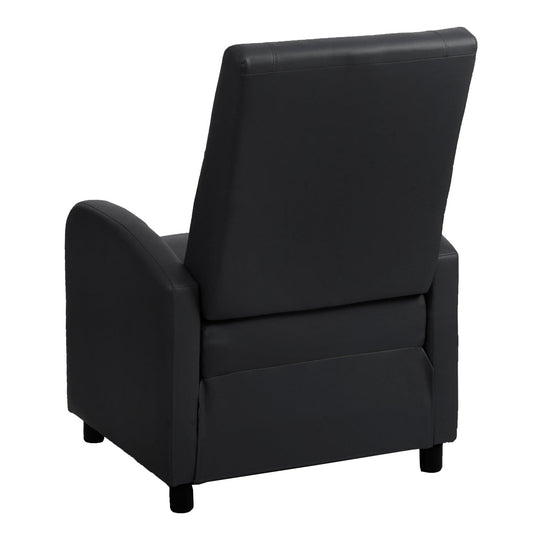 Cosmo Casa - TV-fauteuil - Opvouwbaar - Kunstleer - Zwart - 99×70×75 cm
