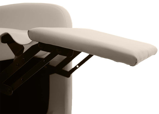 Cosmo Casa - TV-fauteuil - Opvouwbaar - Kunstleer - Crème - 99×70×75 cm