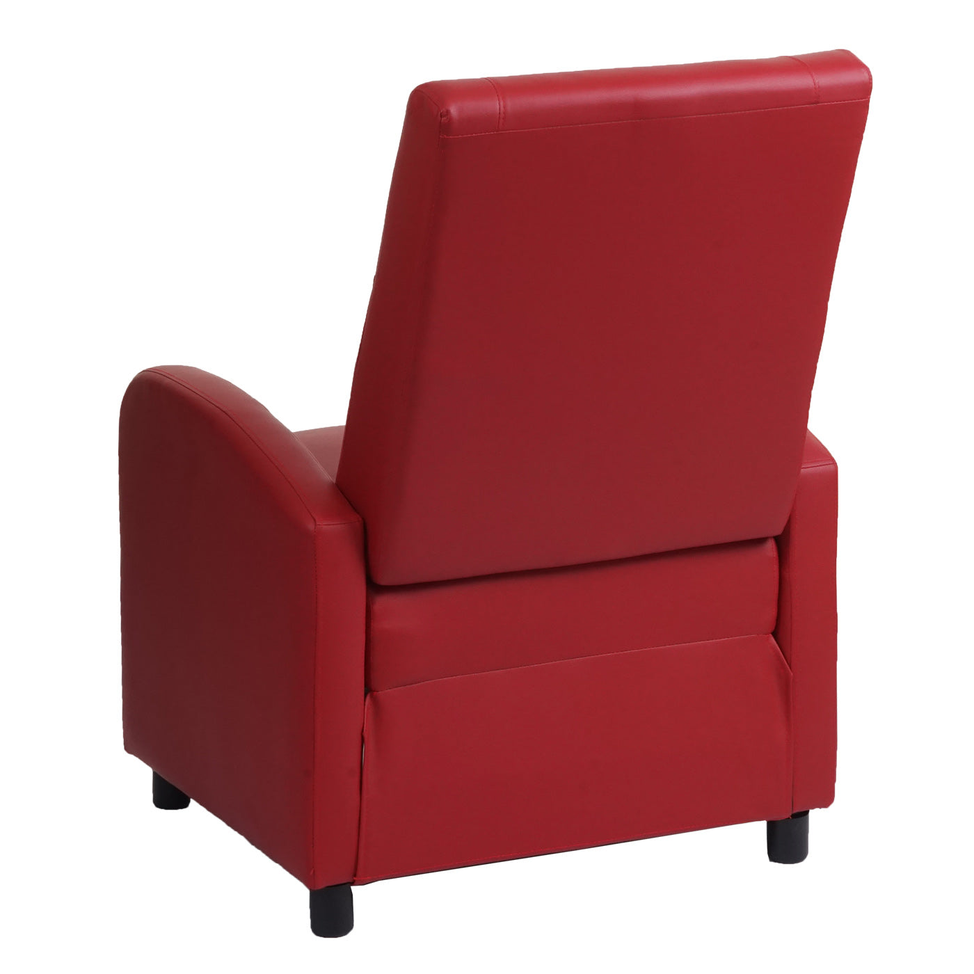 Cosmo Casa - TV-fauteuil - Opvouwbaar - Kunstleer - Rood - 99×70×75 cm