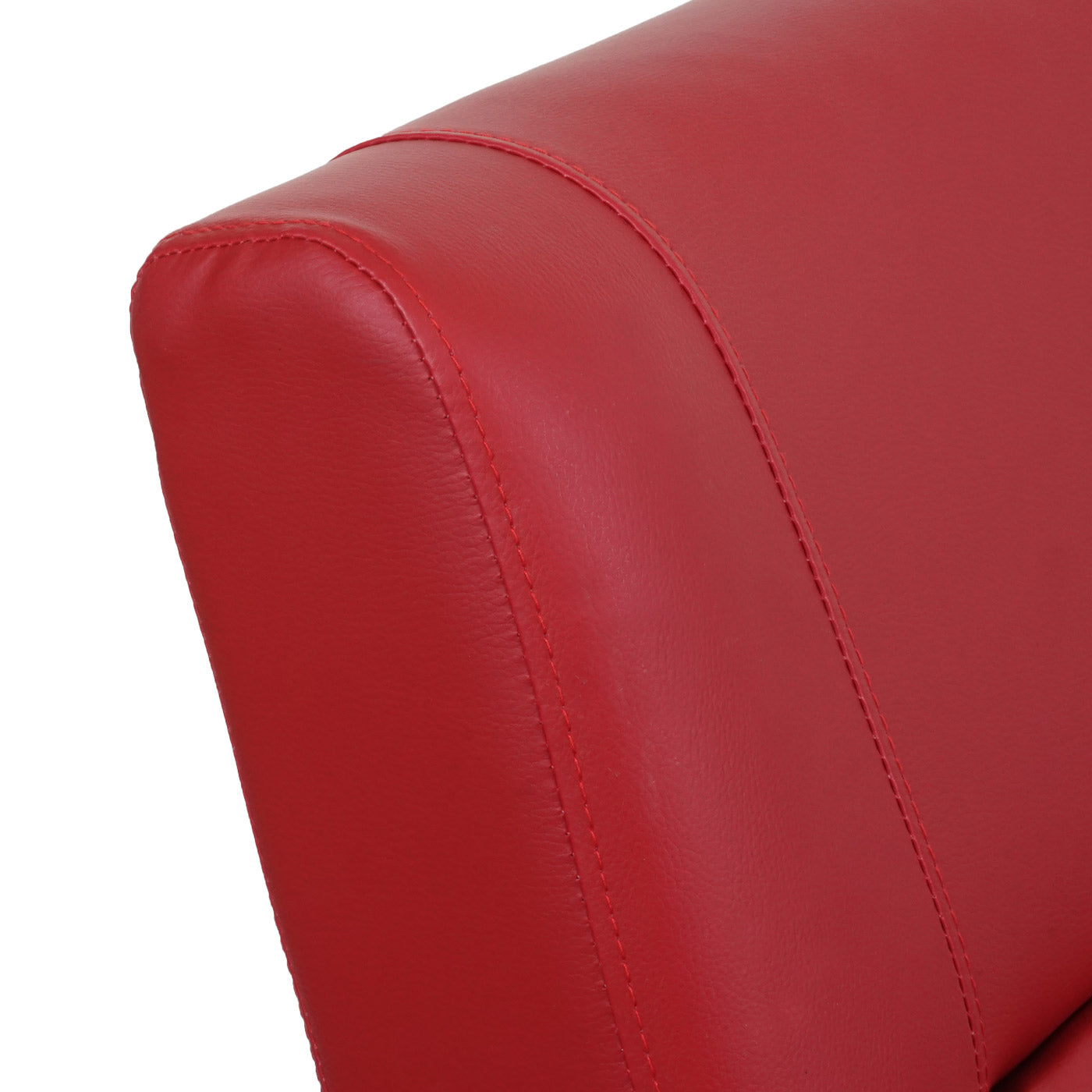 Cosmo Casa - TV-fauteuil - Opvouwbaar - Kunstleer - Rood - 99×70×75 cm