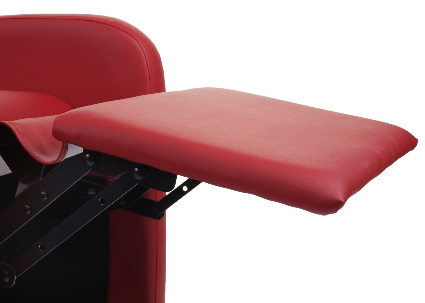 Cosmo Casa - TV-fauteuil - Opvouwbaar - Kunstleer - Rood - 99×70×75 cm
