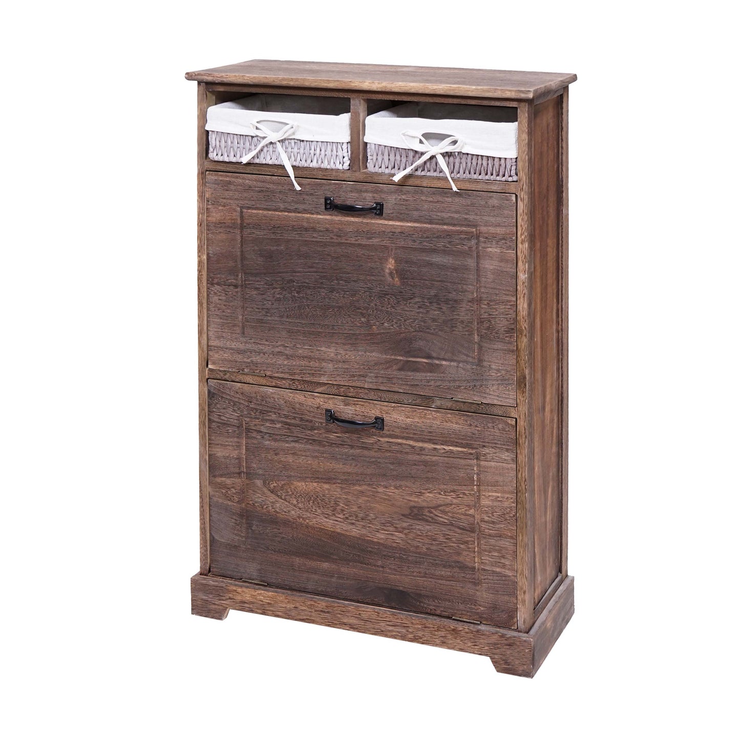 Cosmo Casa - Schoenenrek - Opberger met Lade - Massief Hout - Bruin