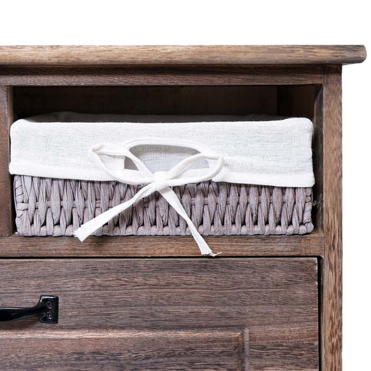 Cosmo Casa - Schoenenrek - Opberger met Lade - Massief Hout - Bruin