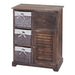 Cosmo Casa - Ladekast - Opbergkast Massief Hout - Shabby Brown