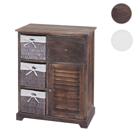 Cosmo Casa - Ladekast - Opbergkast Massief Hout - Shabby Brown
