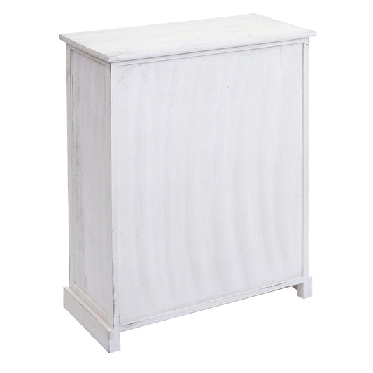 Cosmo Casa - Ladekast - Opbergkast Massief Hout - Shabby White