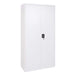 Cosmo Casa - Archiefkast - 2 deuren afsluitbaar - Metaal - Wit - 185x90x40cm