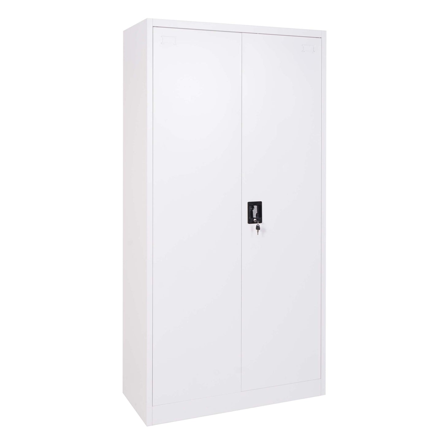 Cosmo Casa - Archiefkast - 2 deuren afsluitbaar - Metaal - Wit - 185x90x40cm