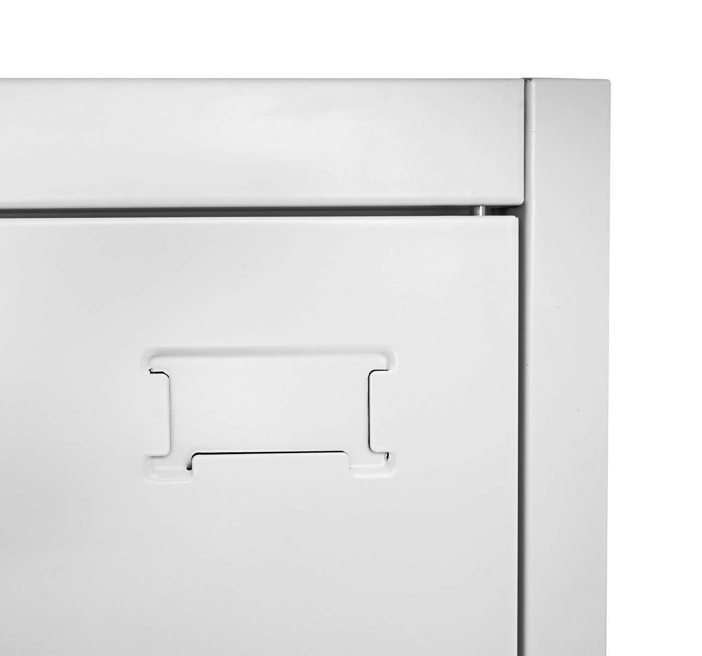 Cosmo Casa - Archiefkast - 2 deuren afsluitbaar - Metaal - Grijs - 185x90x40cm