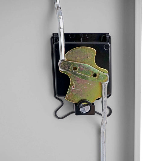 Cosmo Casa - Archiefkast - 2 deuren afsluitbaar - Metaal - Grijs - 140x90x40cm