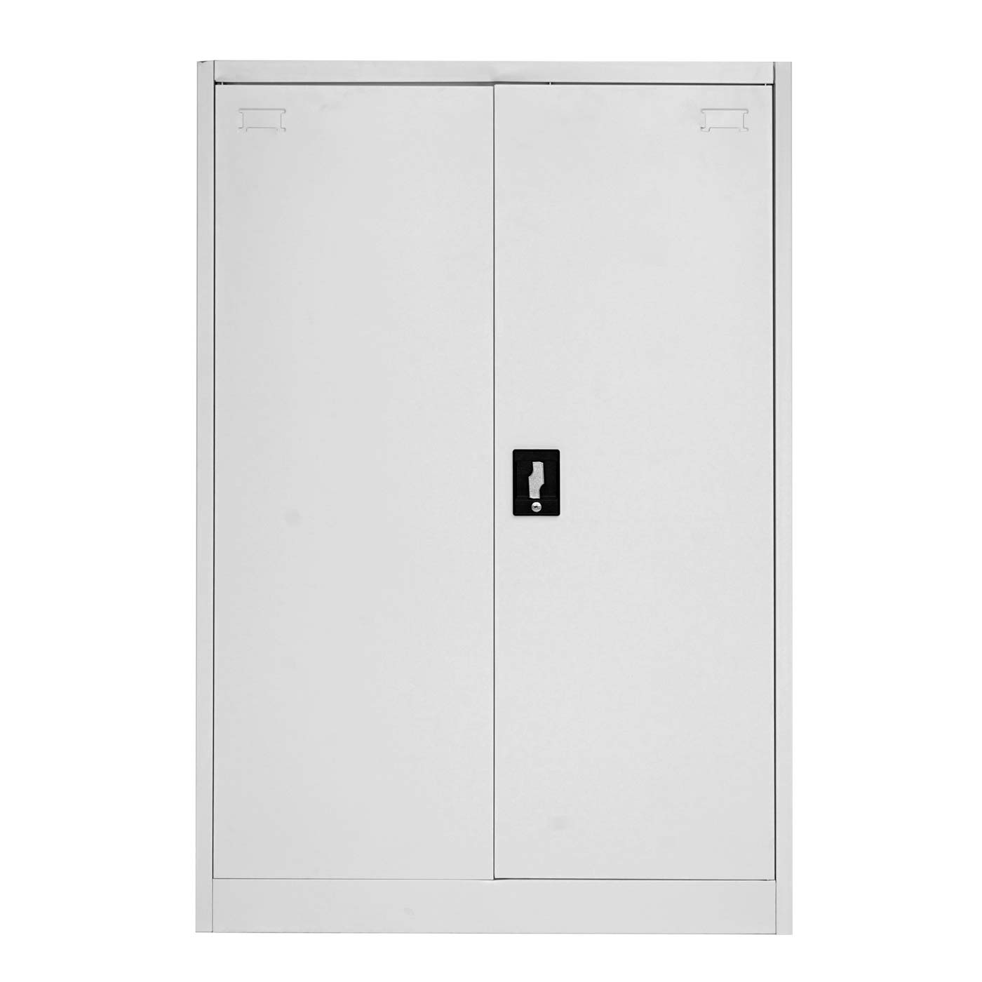 Cosmo Casa - Archiefkast - 2 deuren afsluitbaar - Metaal - Grijs - 140x90x40cm