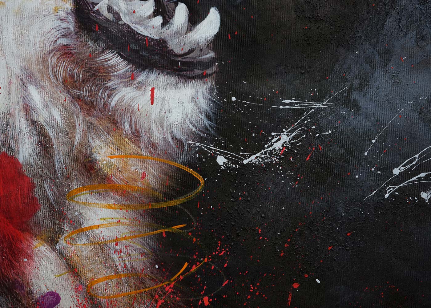 Cosmo Casa - Schilderij - Leeuw ontwerp - Canvas - Meerkleurig - 120x180cm