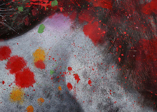 Cosmo Casa - Schilderij - Leeuw ontwerp - Canvas - Meerkleurig - 120x180cm