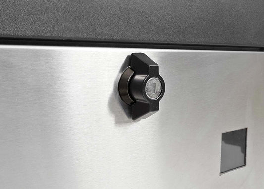 Cosmo Casa - Brievenbus - Afsluitbaar - Metaal - Zwart & Roestvrij staal - 52×44×25 cm