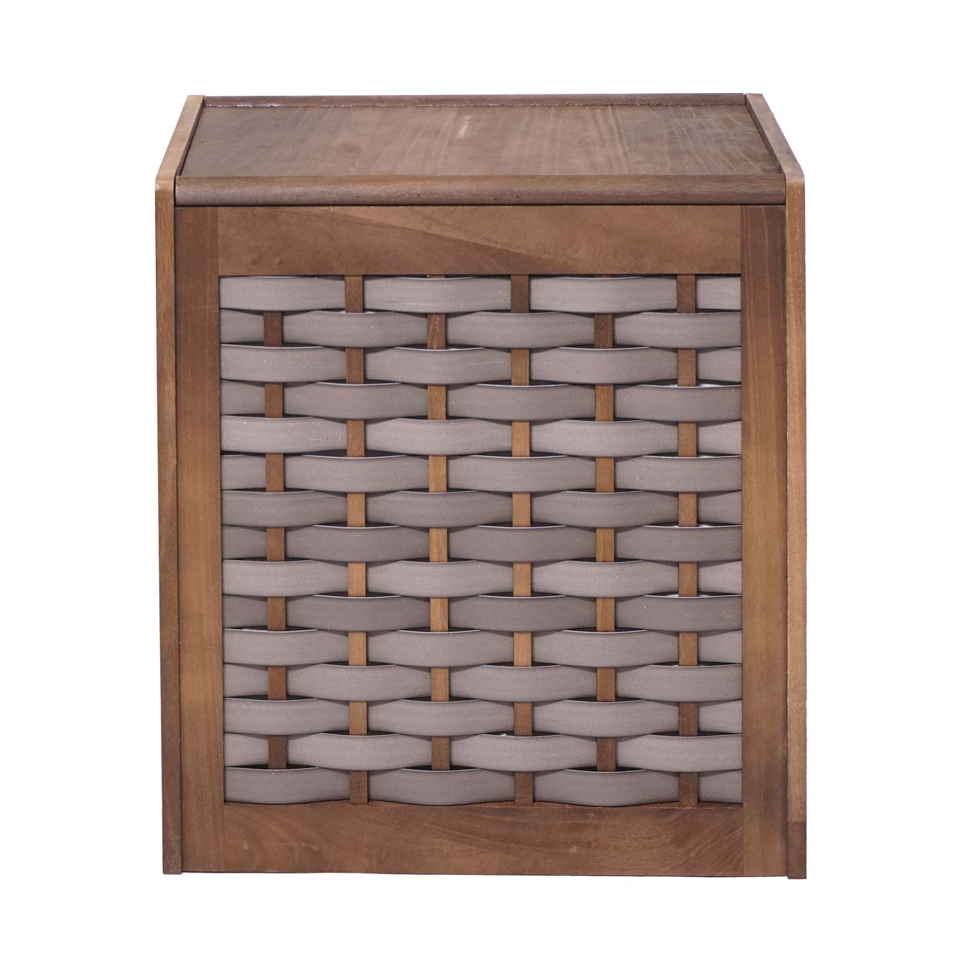 Cosmo Casa - Wasmand - 2 compartimenten - Bamboe - Bruin - 61×51×35 cm