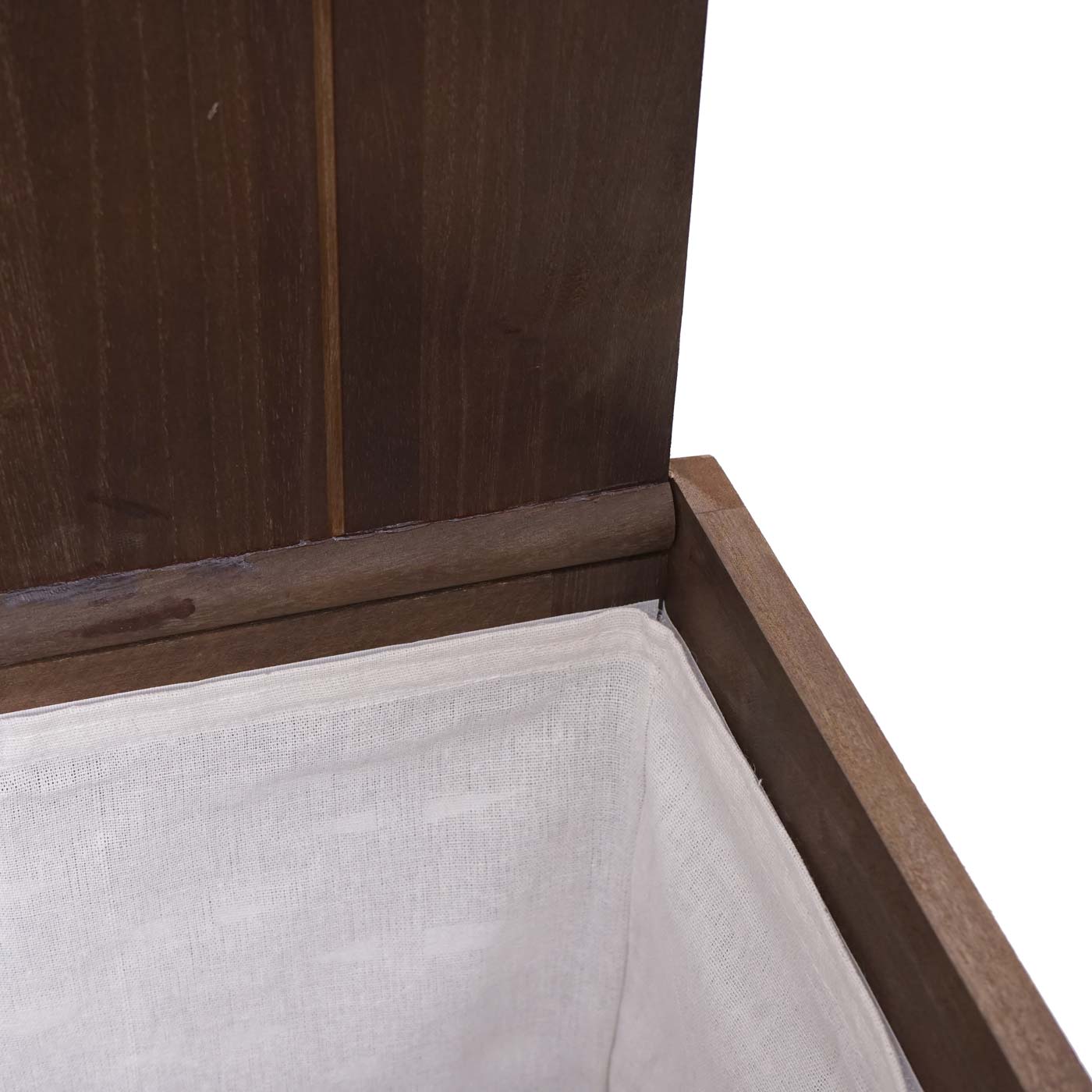 Cosmo Casa - Wasmand - 2 compartimenten - Bamboe - Bruin - 61×51×35 cm