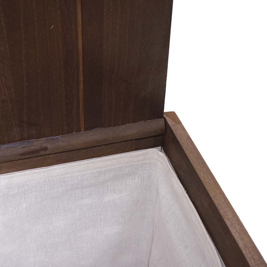 Cosmo Casa - Wasmand - 2 compartimenten - Bamboe - Bruin - 61×51×35 cm