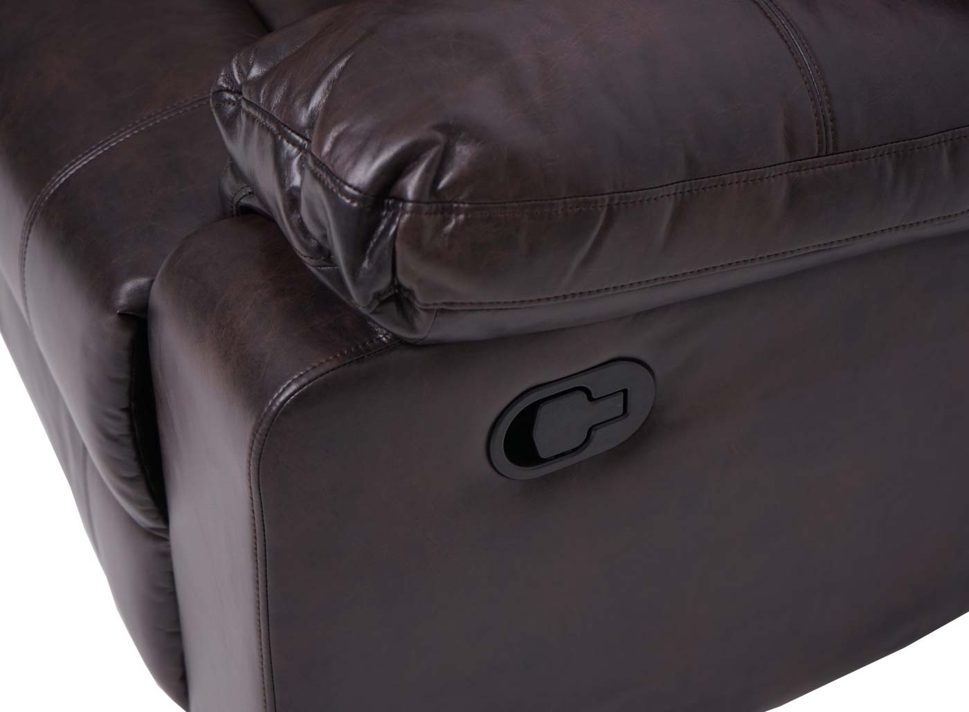 Cosmo Casa - 2-zits bioscoopstoel - Bekerhouder - Kunstleer - Bruin