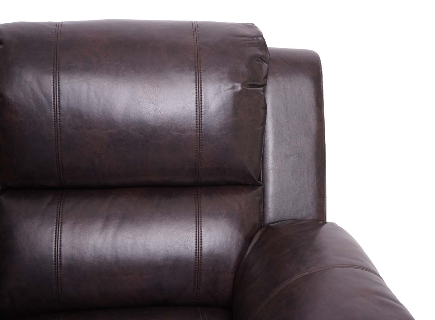 Cosmo Casa - 2-zits bioscoopstoel - Bekerhouder - Kunstleer - Bruin