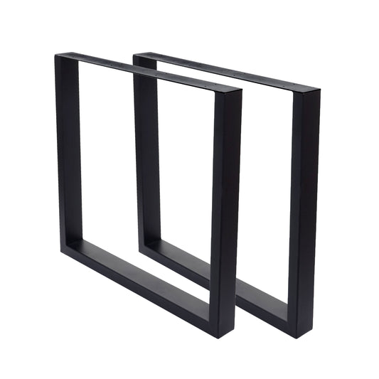 Cosmo Casa - Tafelpoten set van 2 - Voor eettafel - Metaal - Zwart - 74x80cm