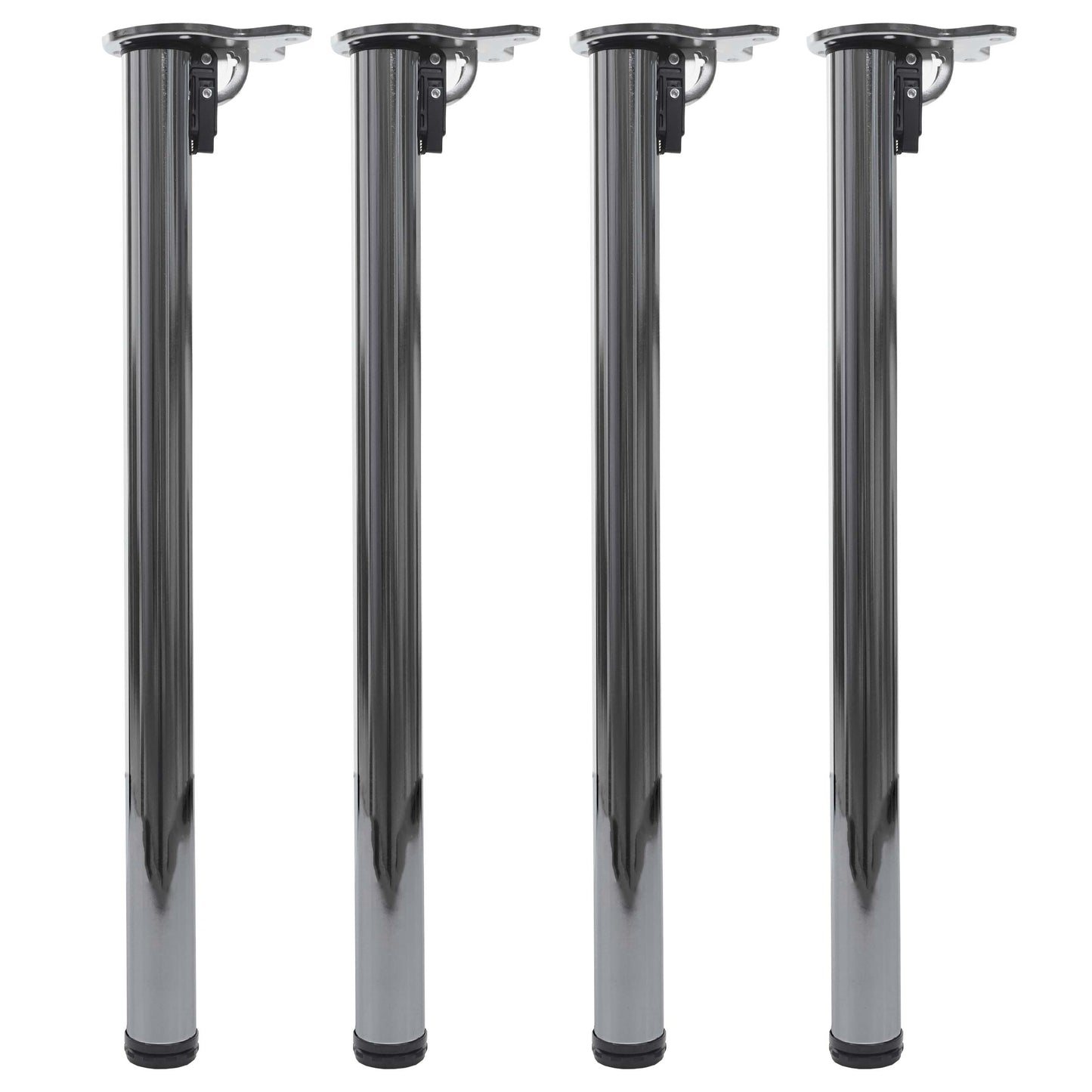 Cosmo Casa - Tafelpoten set van 4 - Opvouwbaar tafelonderstel - Metaal - RVS look - 72cm