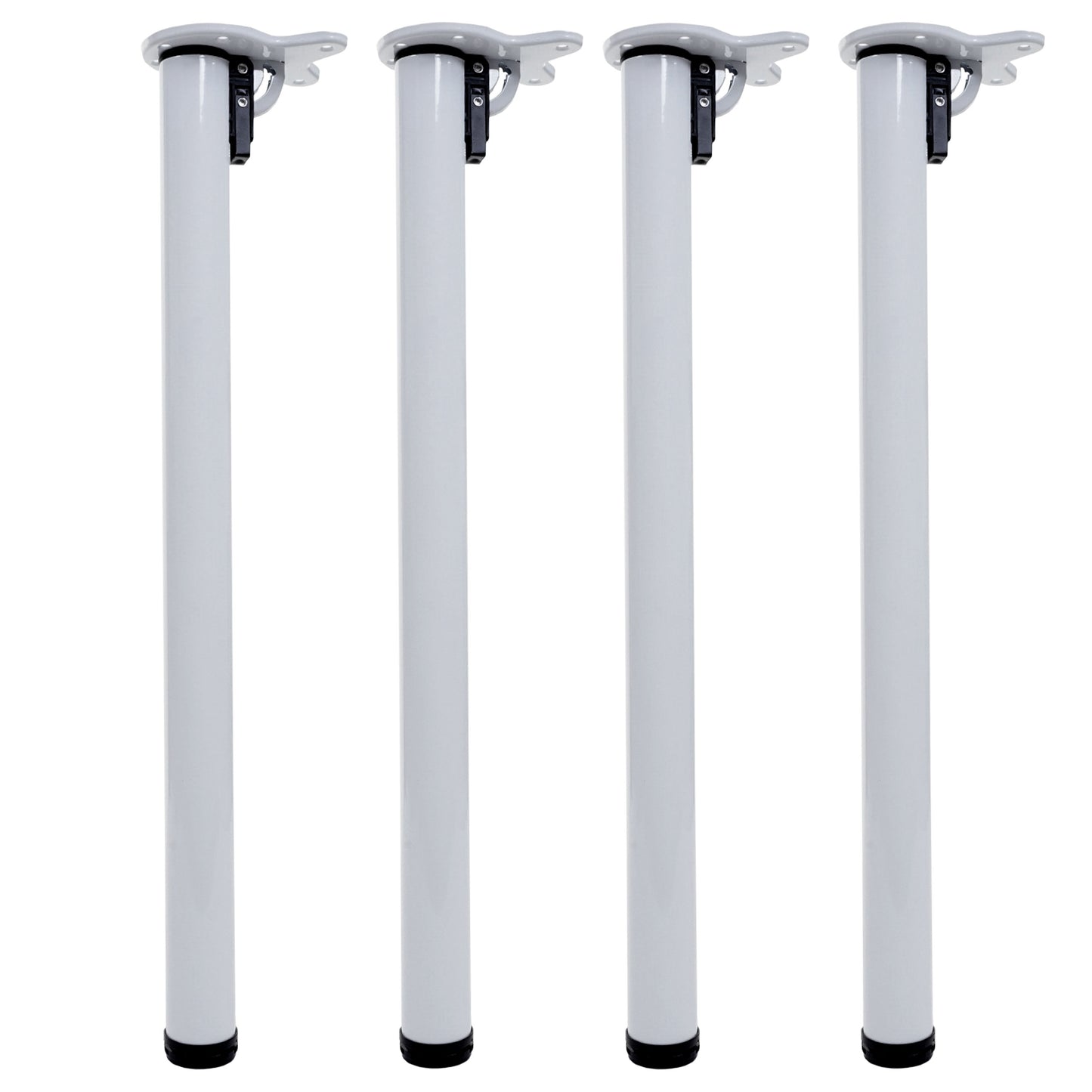 Cosmo Casa - Tafelpoten set van 4 - Opvouwbaar tafelonderstel - Metaal - Wit - 72cm