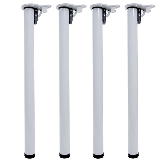 Cosmo Casa - Tafelpoten set van 4 - Opvouwbaar tafelonderstel - Metaal - Wit - 72cm