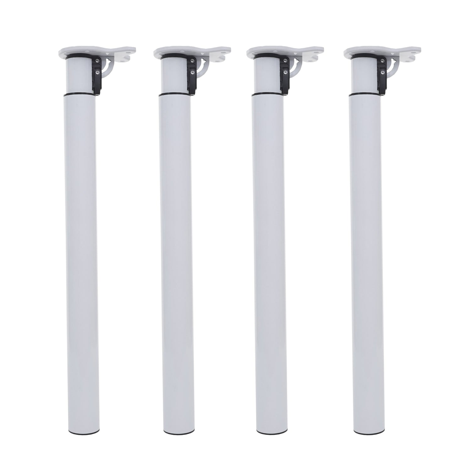 Cosmo Casa - Tafelpoten set van 4 - Opvouwbaar verstelbaar - Metaal - Wit - 70-110cm