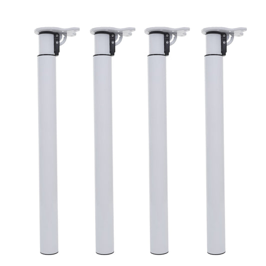 Cosmo Casa - Tafelpoten set van 4 - Opvouwbaar verstelbaar - Metaal - Wit - 70-110cm