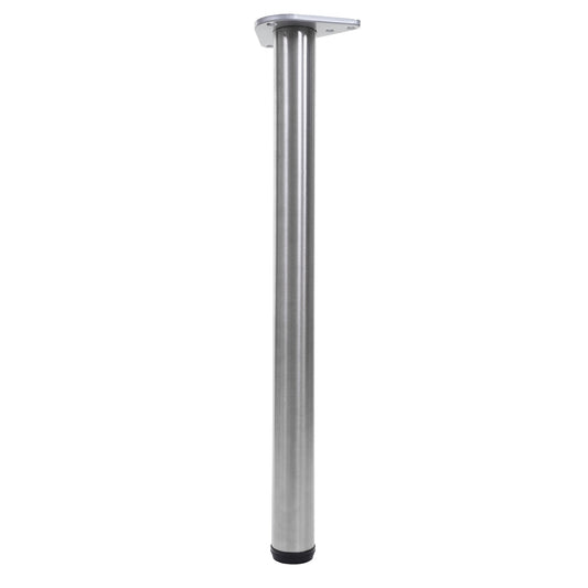 Cosmo Casa - Tafelpoten set van 4 - Vast tafelonderstel - Metaal - RVS look - 73cm