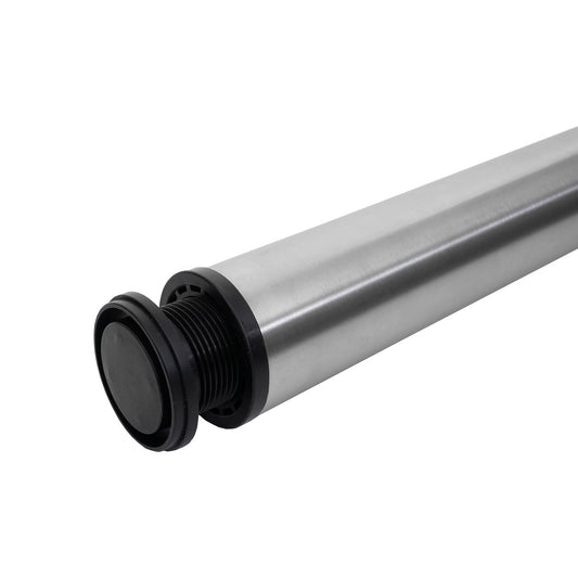 Cosmo Casa - Tafelpoten set van 4 - Vast tafelonderstel - Metaal - RVS look - 73cm