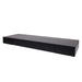 Cosmo Casa - Wandplank - Met lade - Massief hout - Zwart - 80x25x8cm