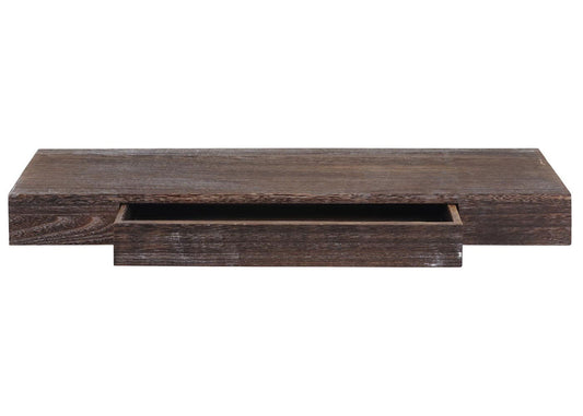 Cosmo Casa - Wandplank - Zwevend - Hout - Bruin - 8×80×25 cm