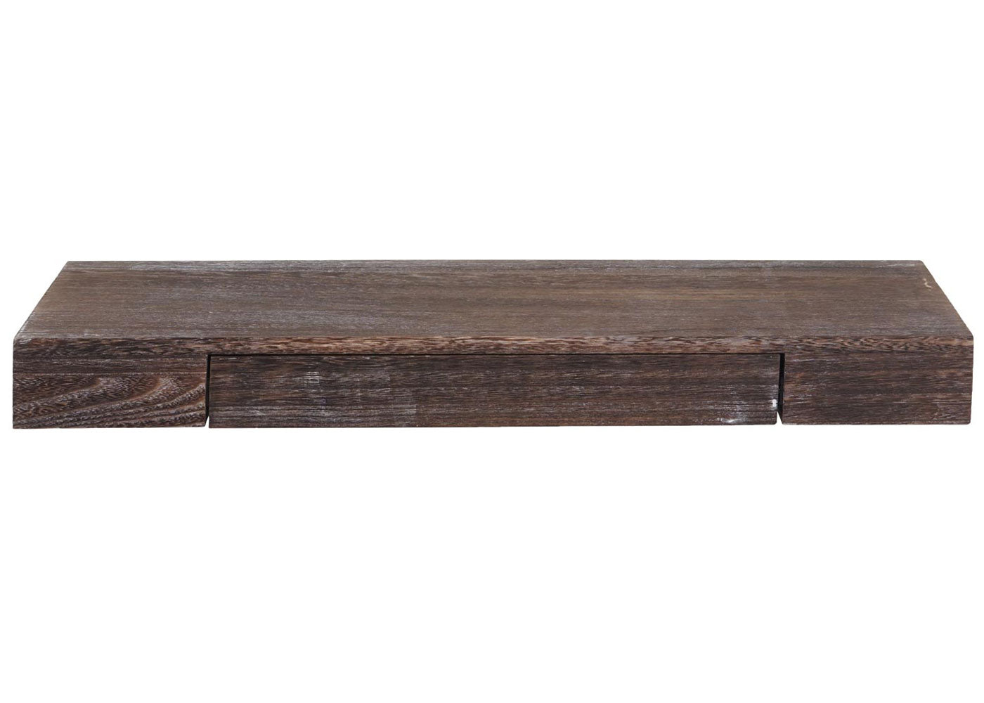 Cosmo Casa - Wandplank - Zwevend - Hout - Bruin - 8×80×25 cm