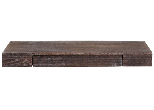 Cosmo Casa - Wandplank - Zwevend - Hout - Bruin - 8×80×25 cm
