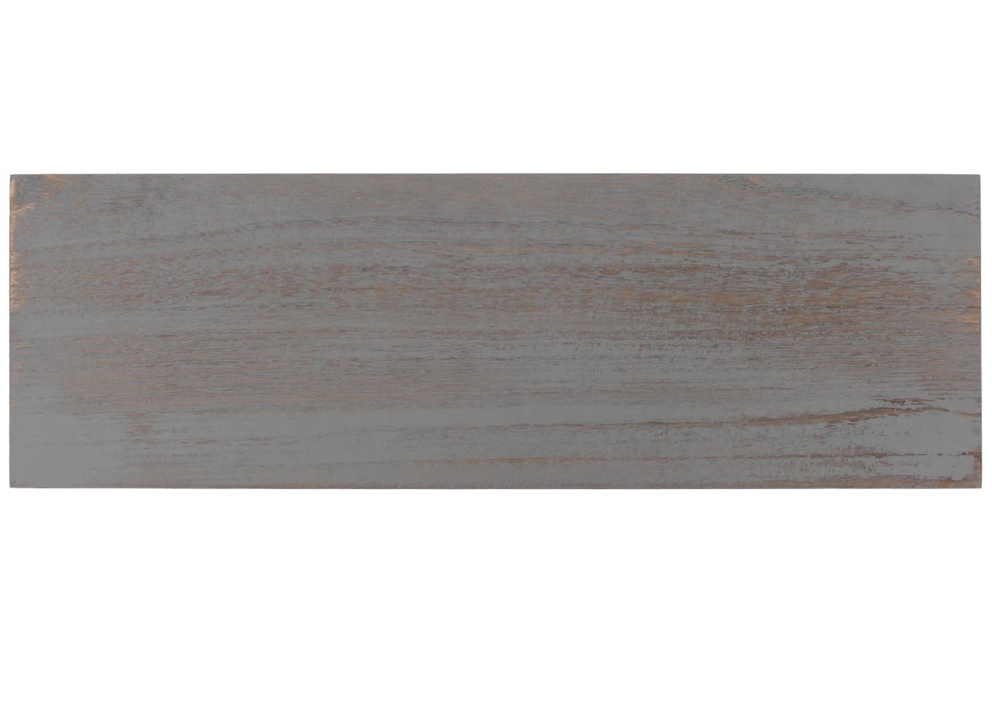 Cosmo Casa - Wandplank - Zwevende Plank - Hangplank - Lade - Massief Hout - 8x80x25cm - Grijs - Shabby Chic