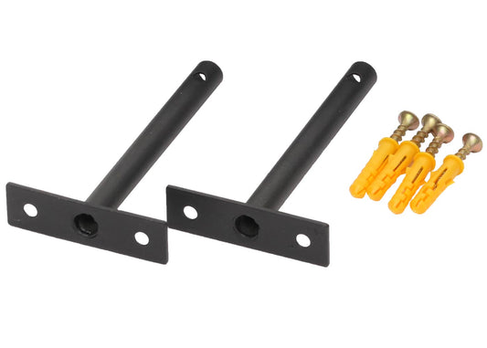 Cosmo Casa - Wandplank - Zwevende Plank - Hangplank - Lade - Massief Hout - 8x80x25cm - Grijs - Shabby Chic