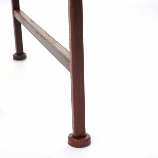 Cosmo Casa - Tuinbank - Decoratief - Metaal - Roestbruin - 150 cm - Zonder zitkussen