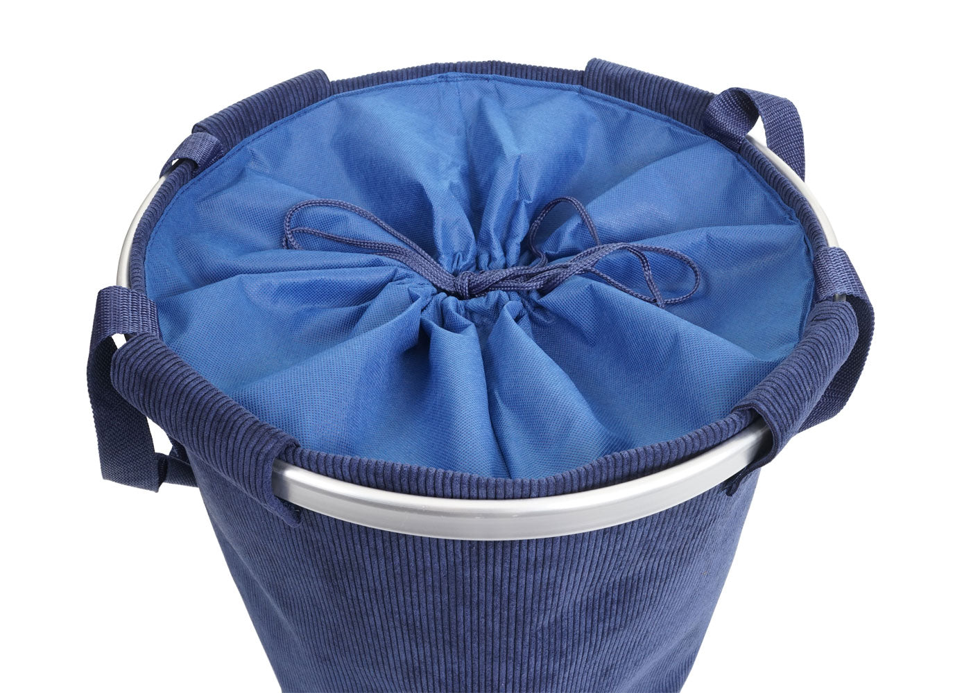 Cosmo Casa - Wasverzamelaar - Met Trekkoord en Handvat - 55x39cm - Blauw