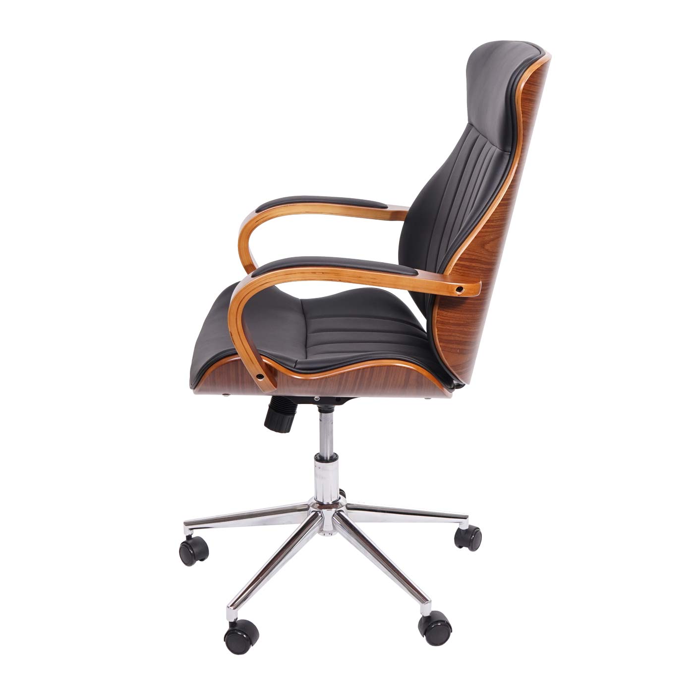 Cosmo Casa - Bureaustoel - Directie - Kunstleer - Zwart