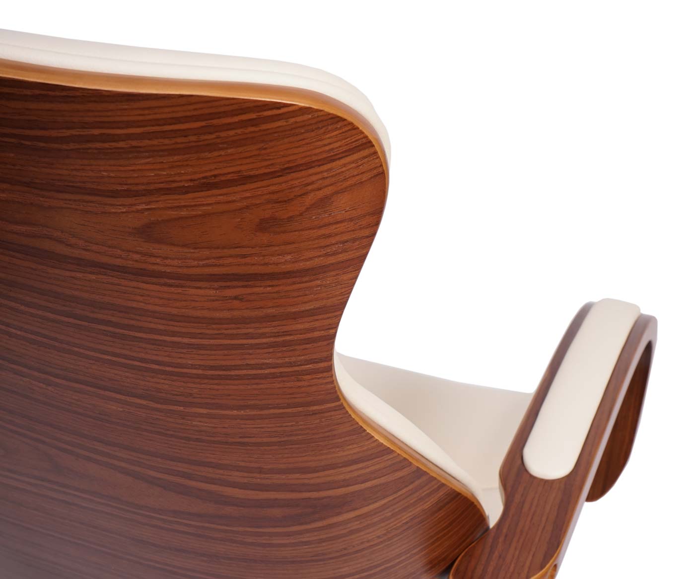 Cosmo Casa - Bureaustoel - Directie - Kunstleer - Crème