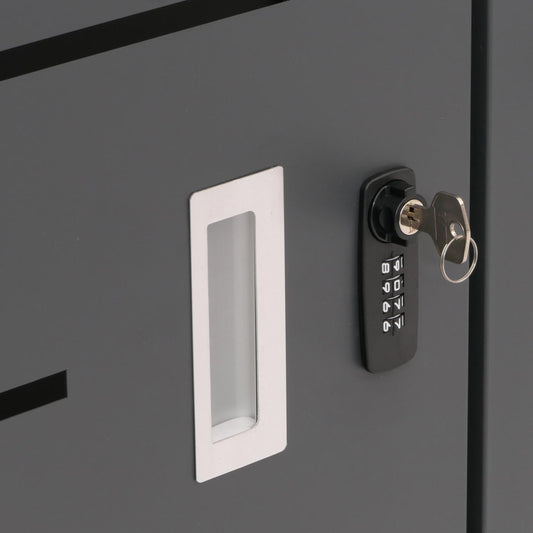 Cosmo Casa - 4-delige Prullenbakbekleding - Uitbreidbaar - RVS & Metaal - Antraciet - 92 kg