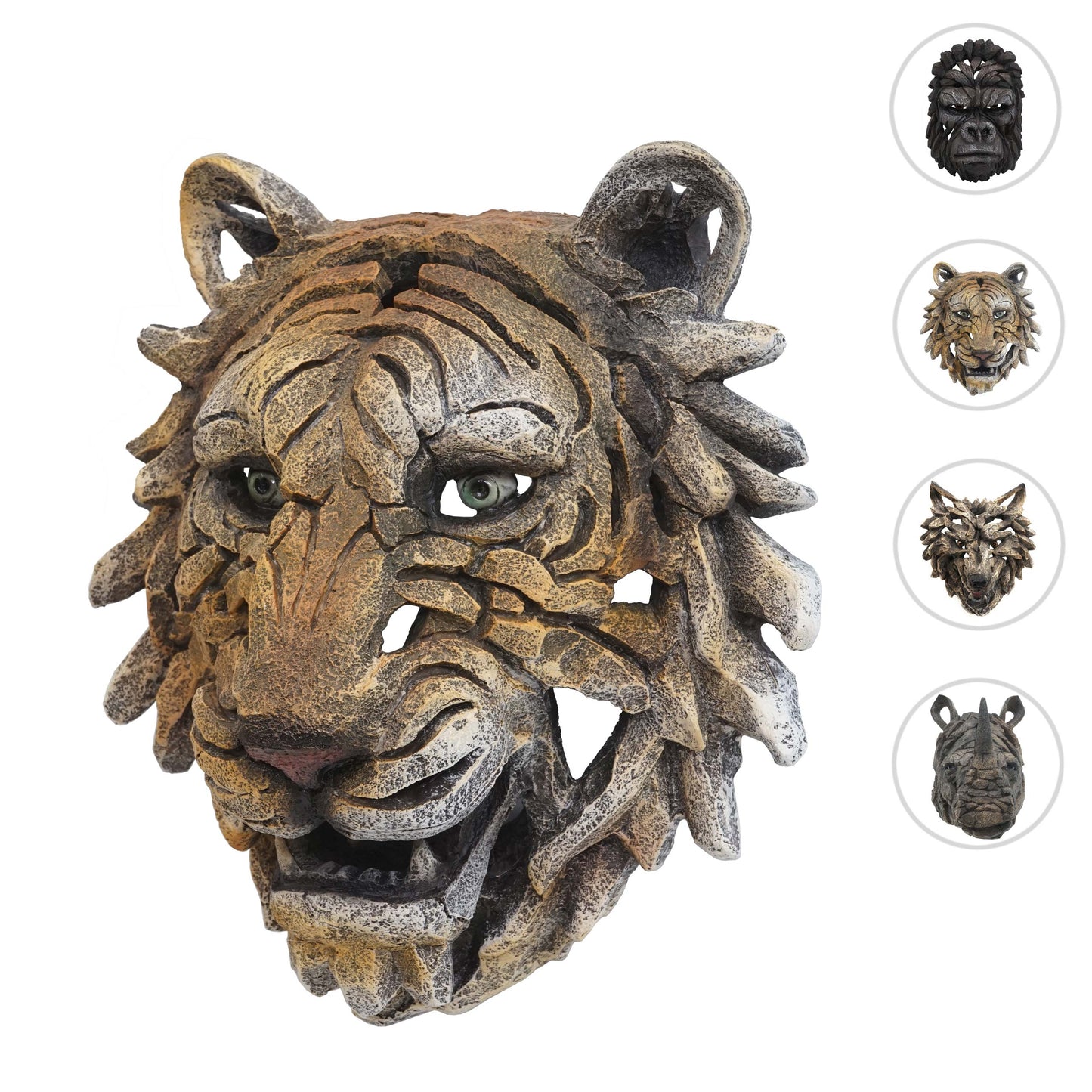 Cosmo Casa - Wanddecoratie - Decoratieve Schedel - Polyresin - Tijgerkop