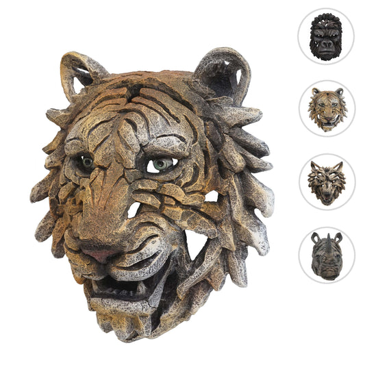 Cosmo Casa - Wanddecoratie - Decoratieve Schedel - Polyresin - Tijgerkop