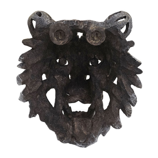 Cosmo Casa - Wanddecoratie - Decoratieve Schedel - Polyresin - Tijgerkop